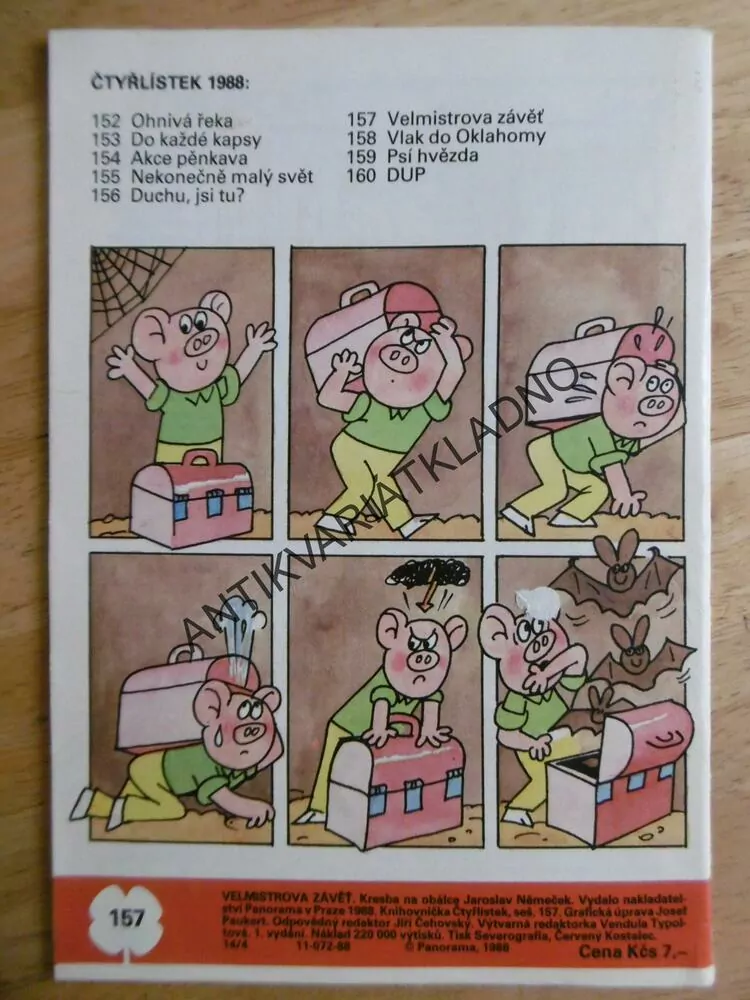 ČTYŘLÍSTEK 157 - VELMISTROVA ZÁVĚŤ