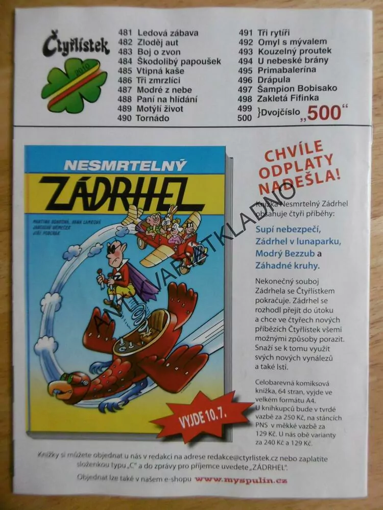 ČTYŘLÍSTEK 490 - TORNÁDO