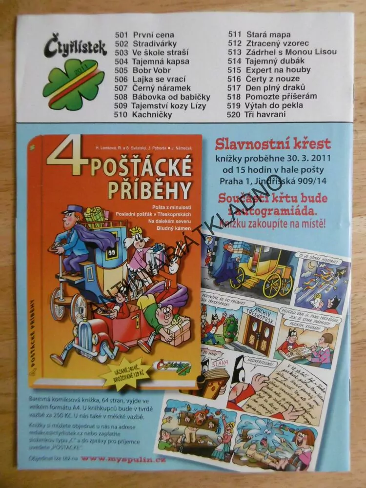 ČTYŘLÍSTEK 505 - BOBR VOBR