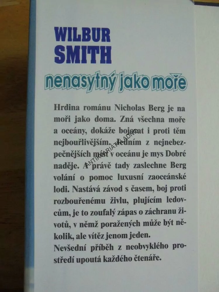 NENASYTNÝ JAKO MOŘE , WILBUR SMITH, **an