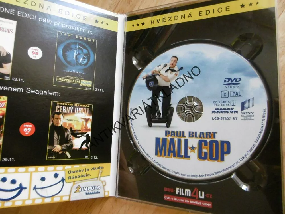 POLICAJT ZE SAMOŠKY, KEVIN JAMES, PAUL BLART, DVD FILM