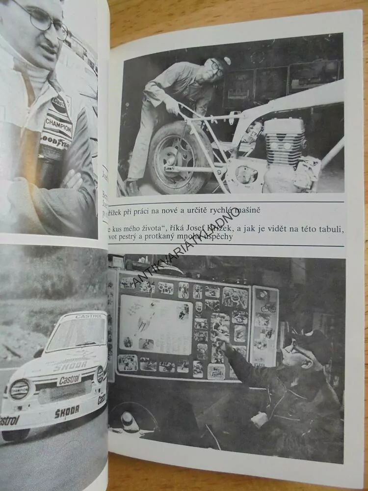 KROTITELÉ BENZÍNOVÝCH KONÍ, FORMULE, MOTOCYKL, ZÁVODY, JAN KOTRBA