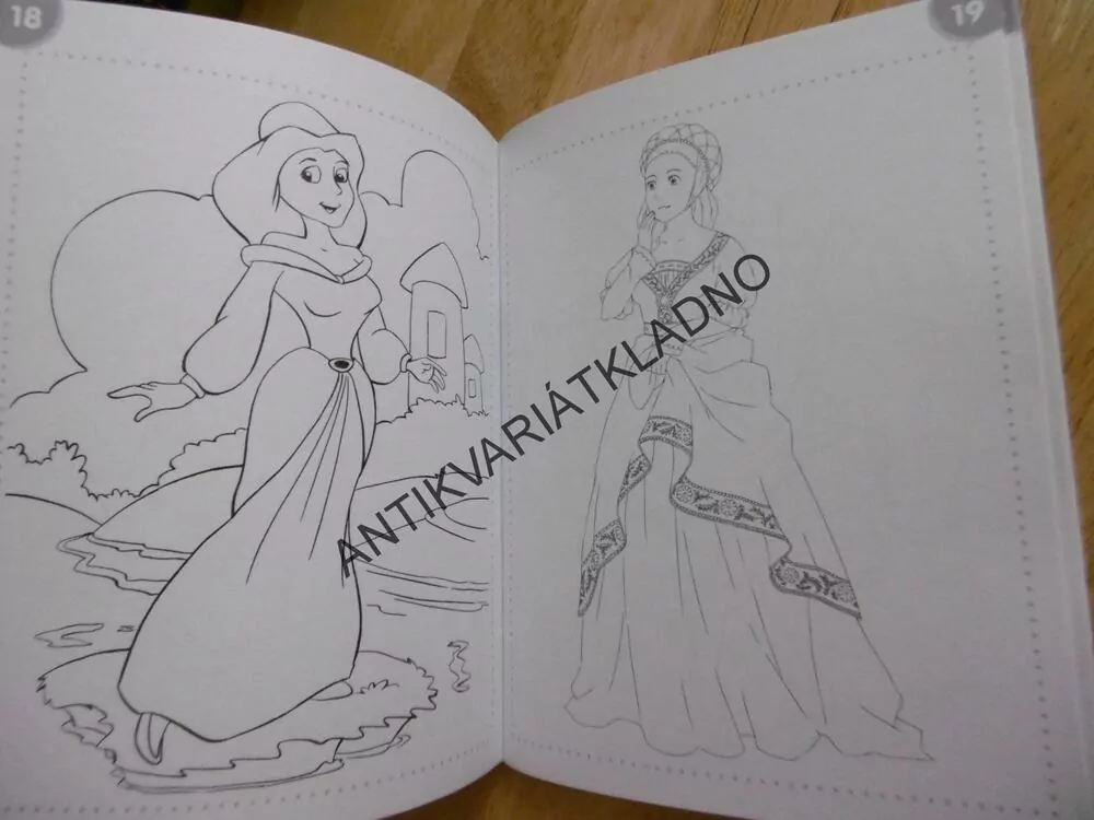PRINCEZNY - OMALOVÁNKY, COLOURING BOOK, 