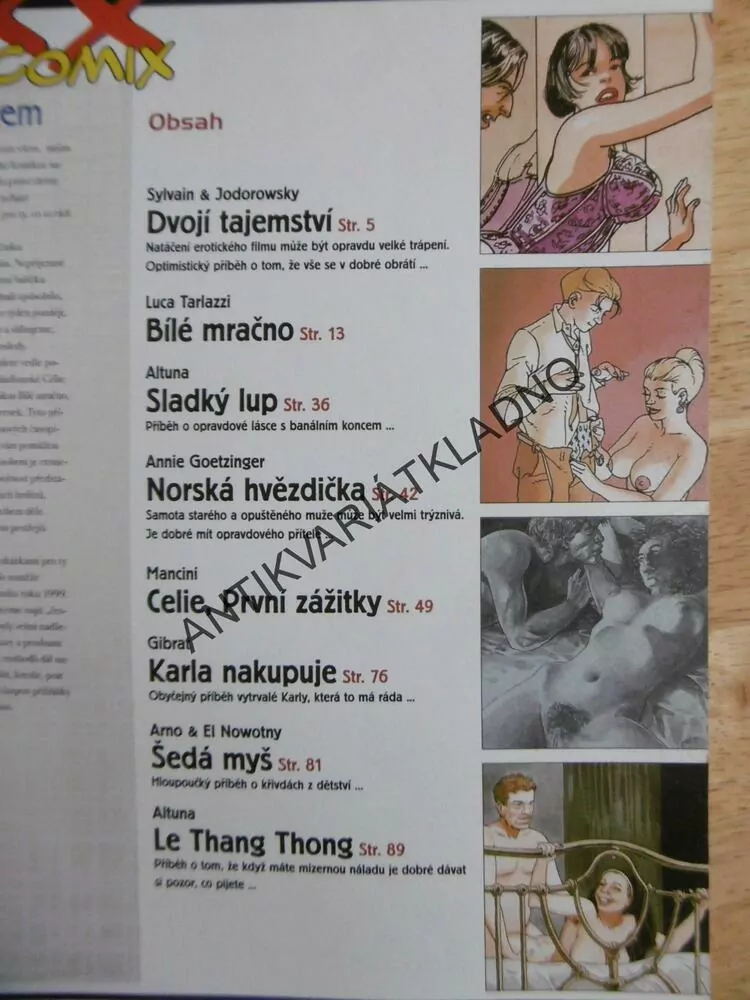 XXX COMIX 2/1999, KOMIKS, EROTIKA