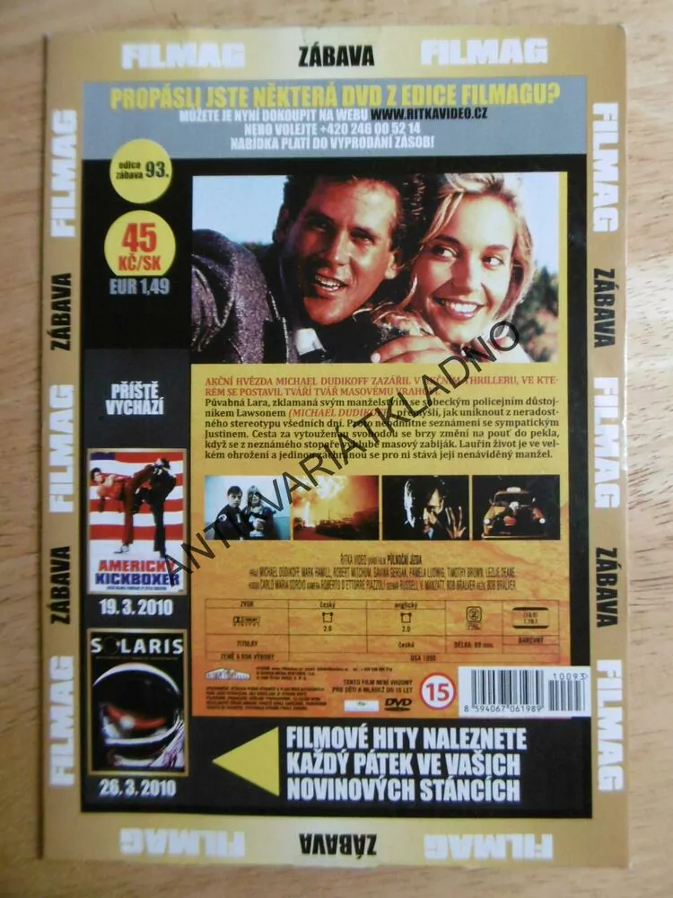 PŮLNOČNÍ JÍZDA, ROBERT MITCHUM, DUDIKOFF, DVD FILM,