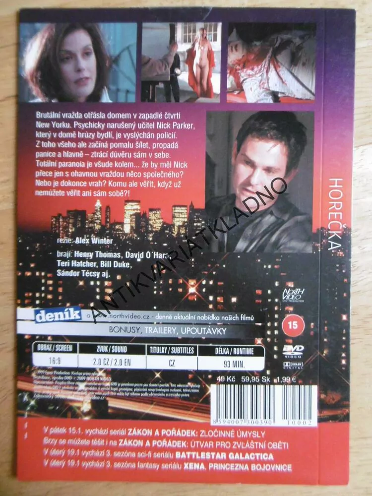 HOREČKA, DVD FILM 