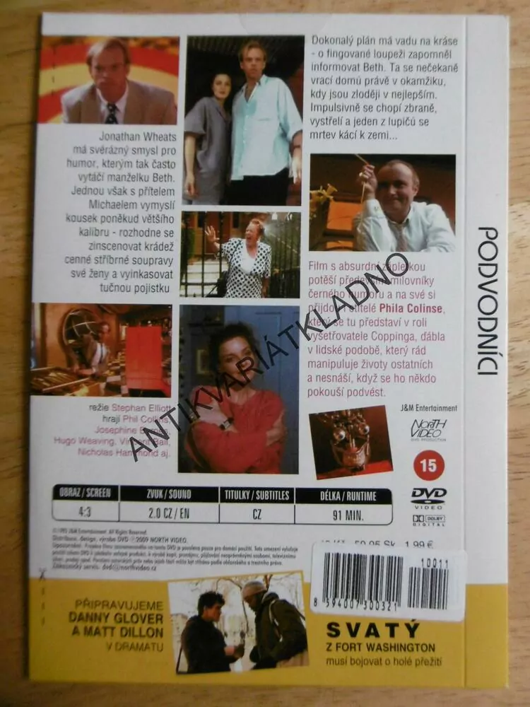 PODVODNÍCI, PHILL COLLINS, DVD FILM 