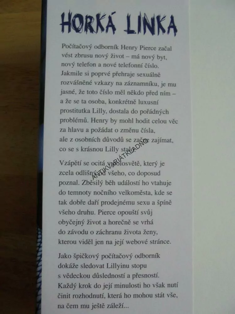 HORKÁ LINKA, MICHAEL CONNELLY, **an