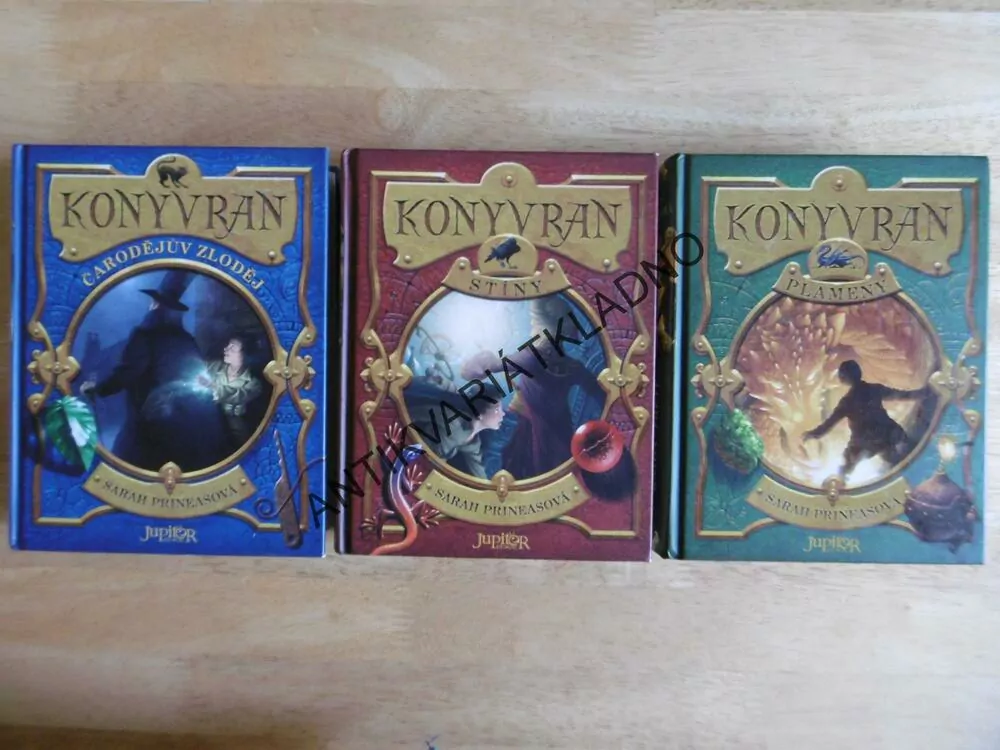 KONYVRAN, 1-3, PLAMENY,STÍNY, ČARODĚJŮV ZLODĚJ, SARAH PRINEASOVÁ,
