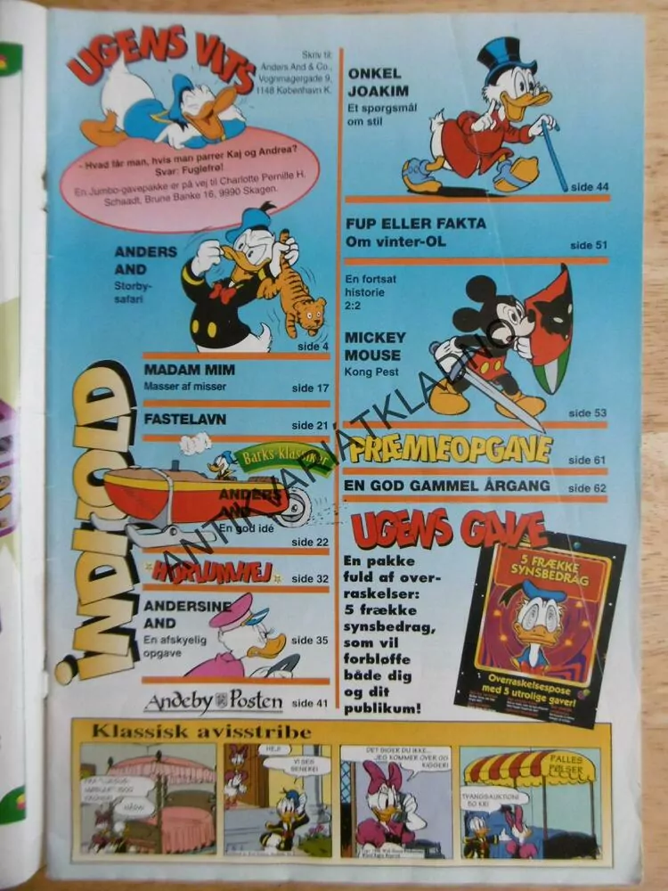 KAČER DONALD, 8/1998, asi švédsky -?-, komiks  DISNEY