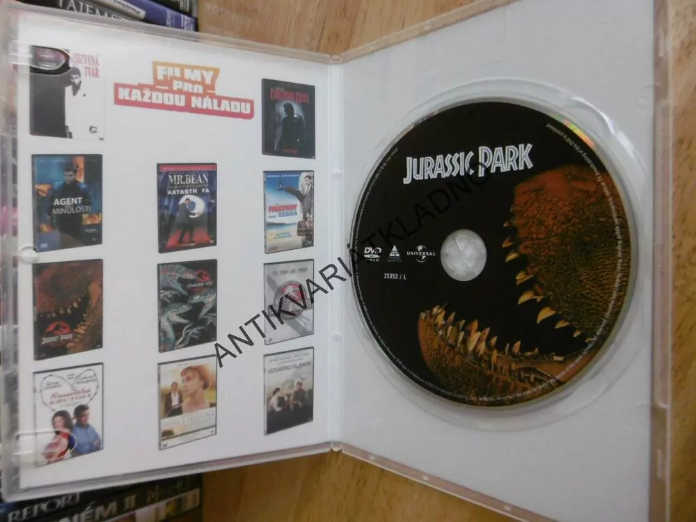 JURSKÝ PARK, DVD FILM