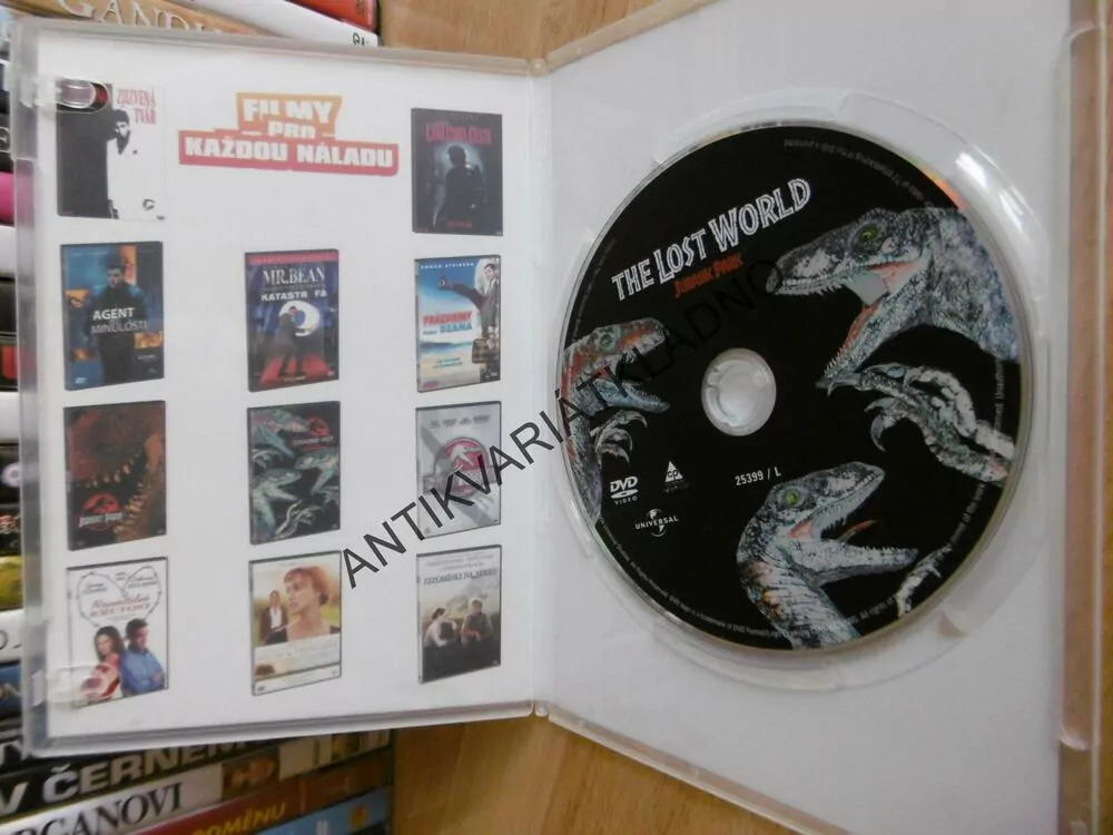 ZTRACENÝ SVĚT, JURSKÝ PARK, DVD FILM