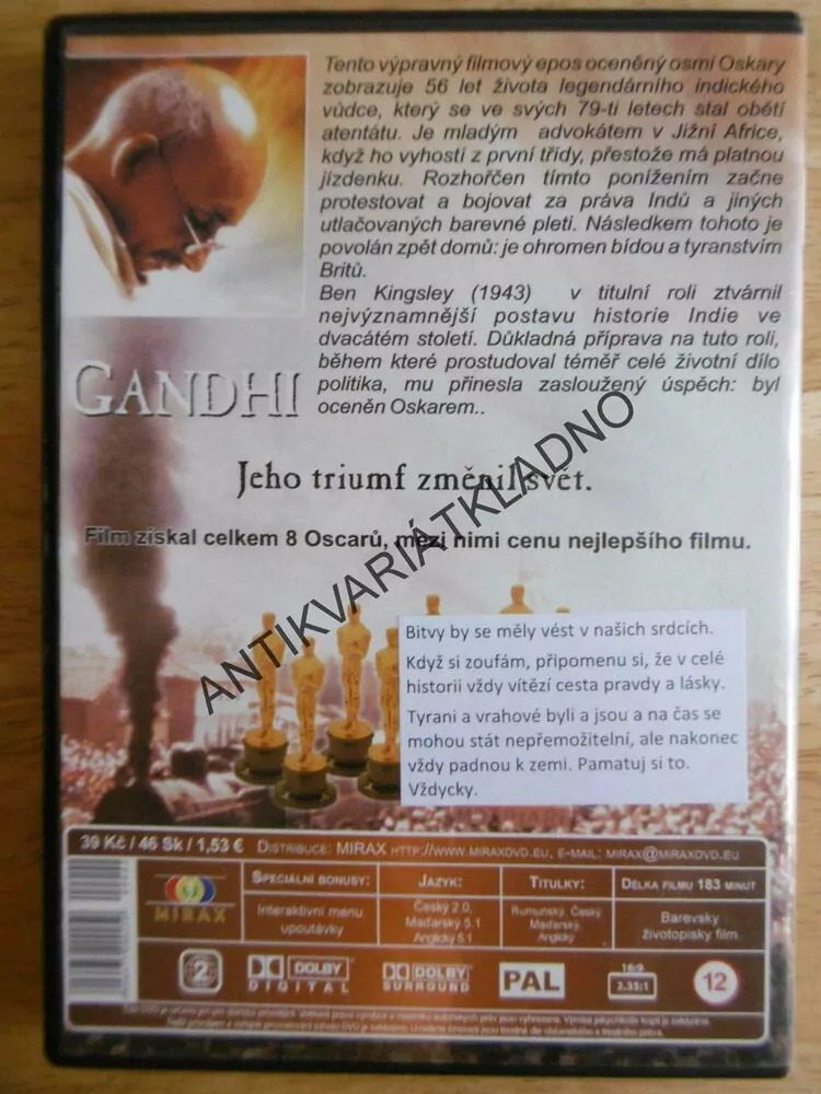 GANDHI, DVD FILM