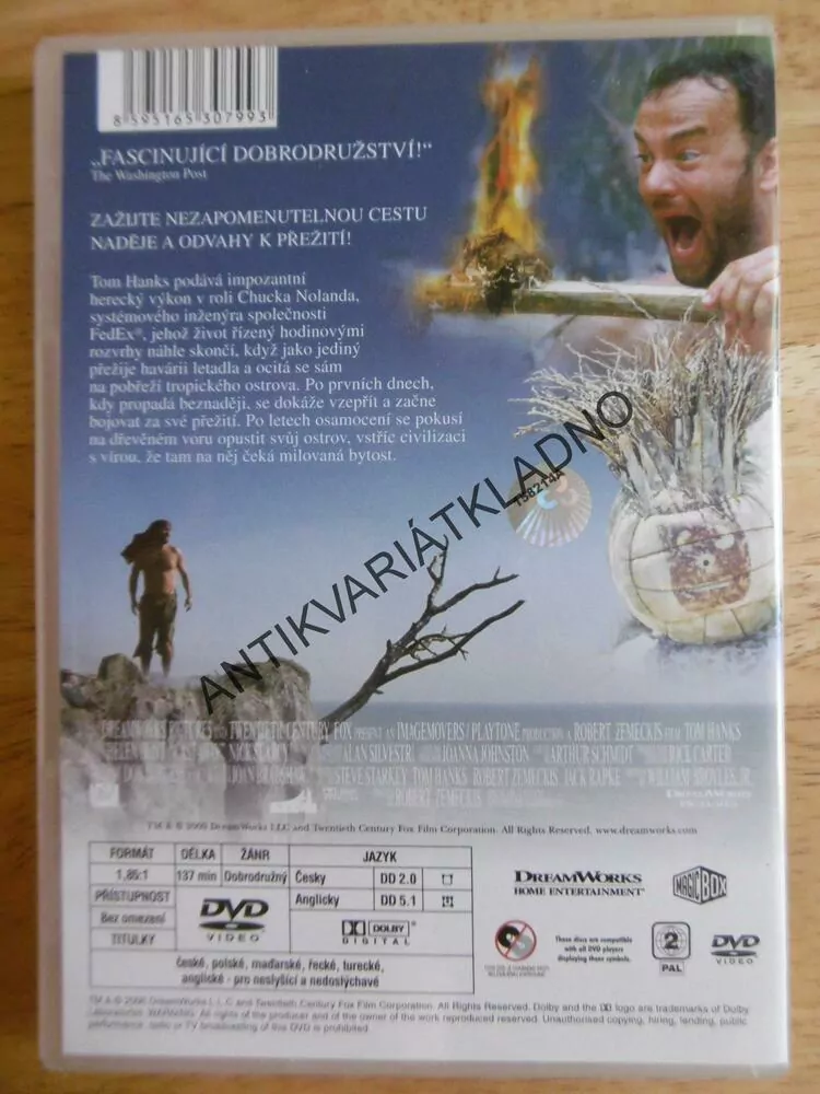 TROSEČNÍK, TOM HANKS, DVD FILM