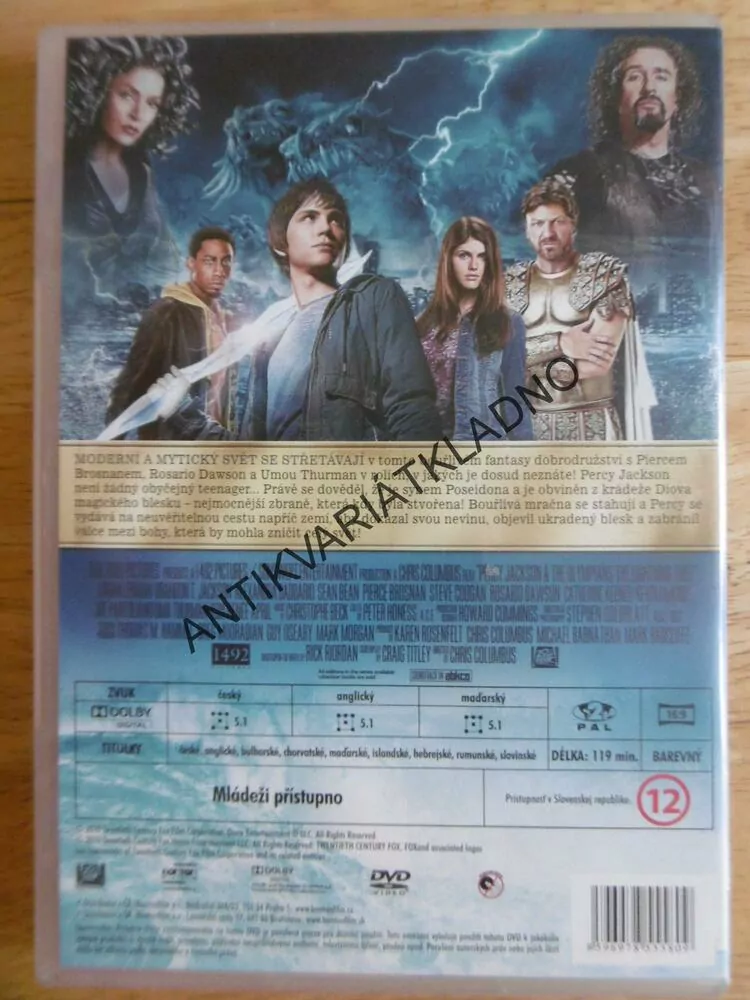 PERCY JACKSON, ZLODĚJ BLESKU, DVD FILM