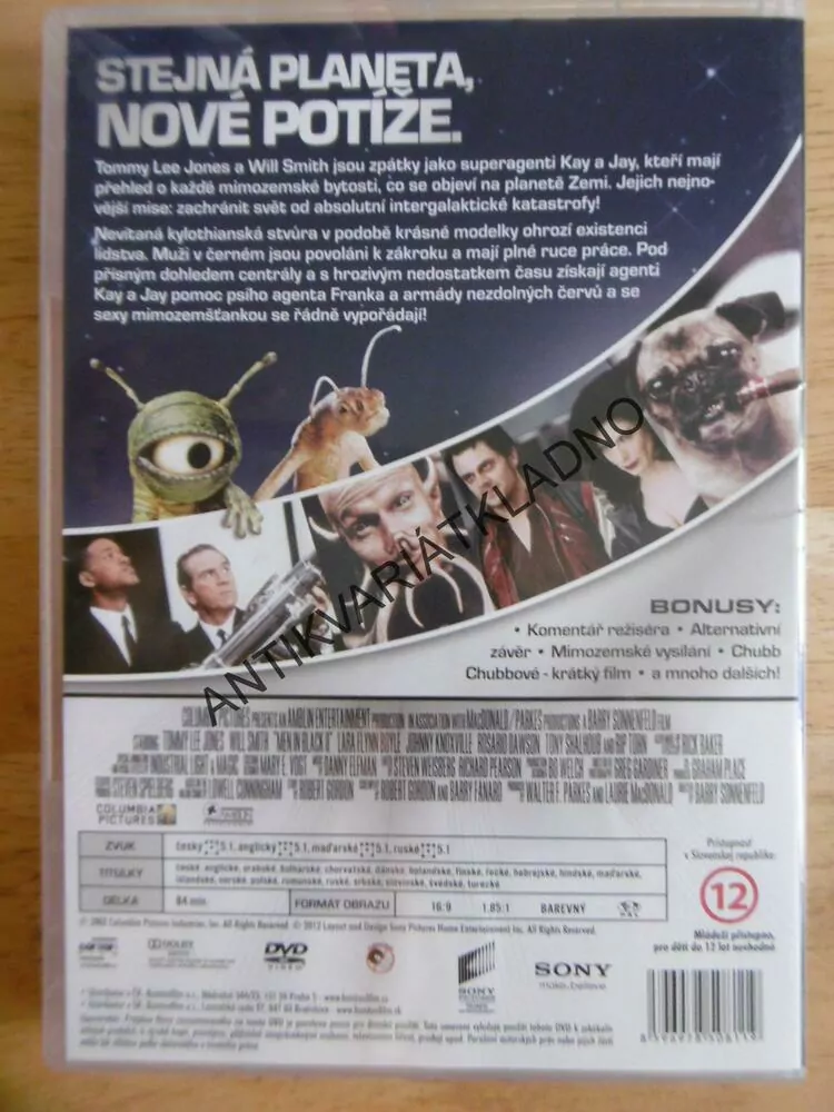 MUŽI V ČERNÉM, II, DVD FILM