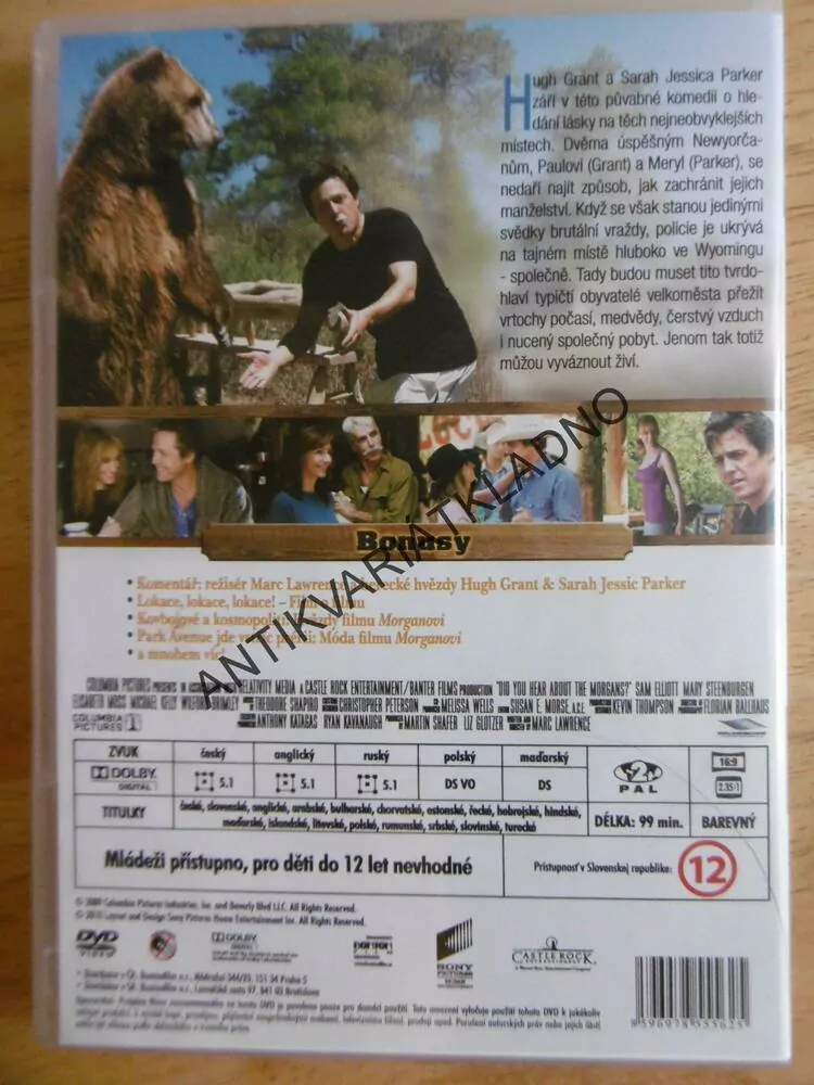 MORGANOVI, HUGH GRANT, SARAH JESSICA PARKER, DVD FILM
