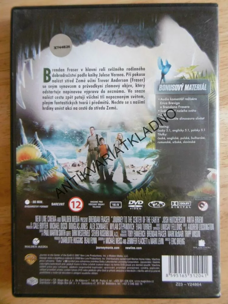CESTA DO STŘEDU ZEMĚ, DVD FILM