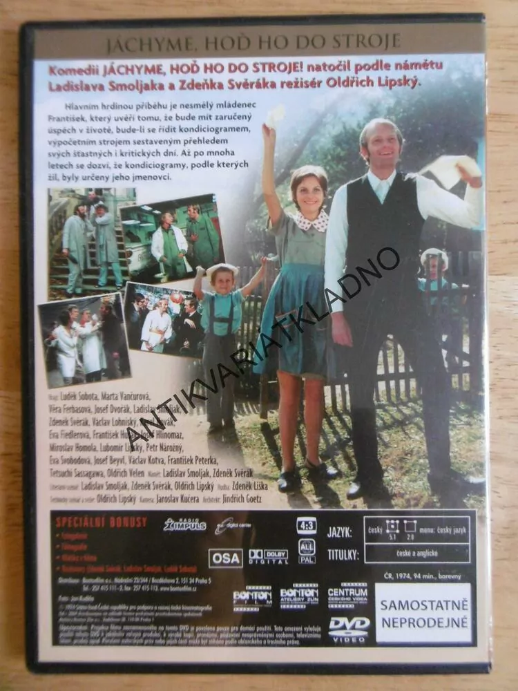 JÁCHYME, HOĎ HO DO STROJE! DVD FILM  ČR