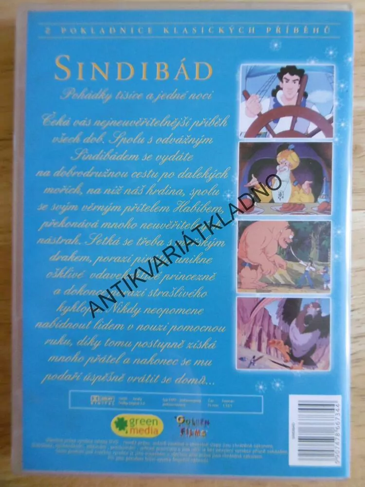 SINDIBÁD, POHÁDKY TISÍCE A JEDNÉ NOCI, DVD FILM