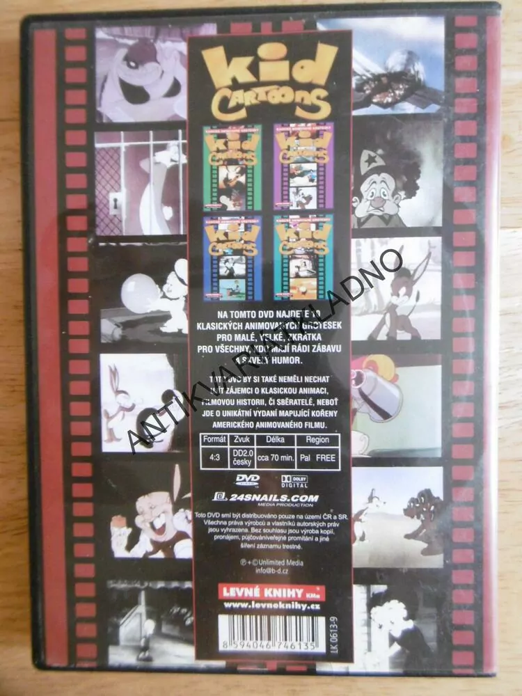 KID CARTOONS, KLASICKÉ ANIMOVANÉ GROTESKY, DVD FILM