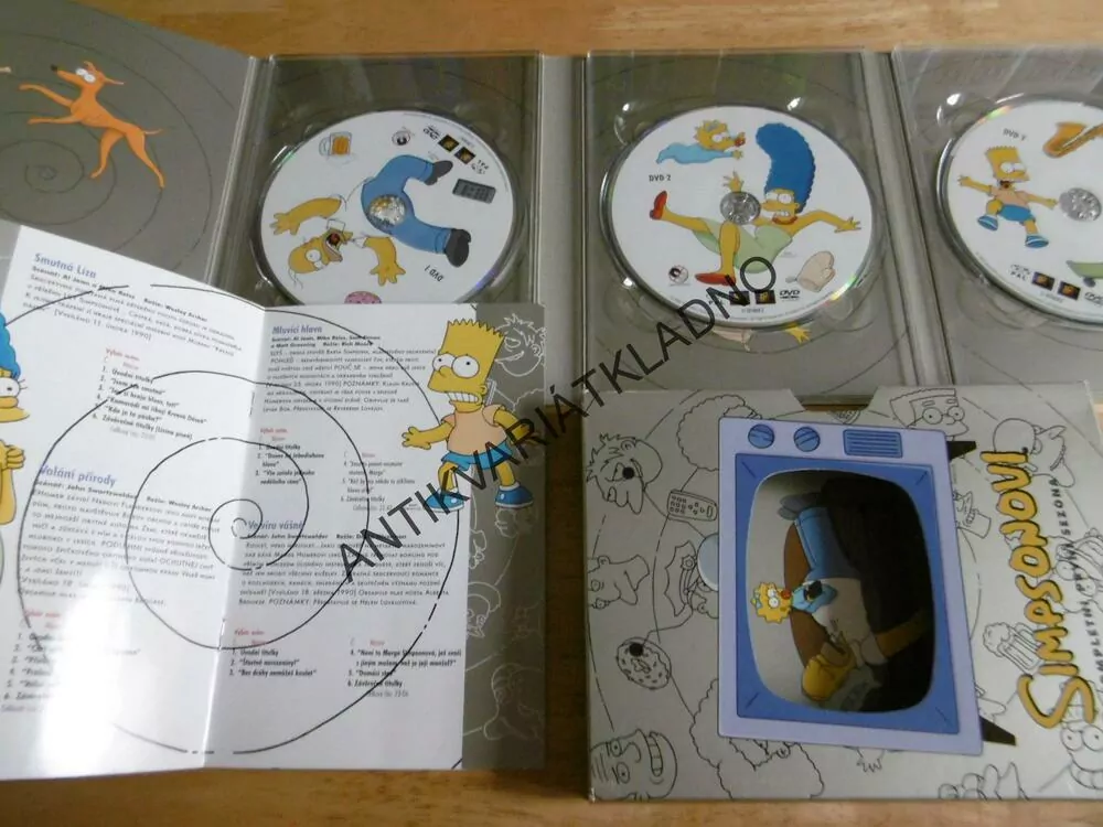 SIMPSONOVI, KOMPLETNÍ PRVNÍ SEZÓNA, 3 DVD FILM