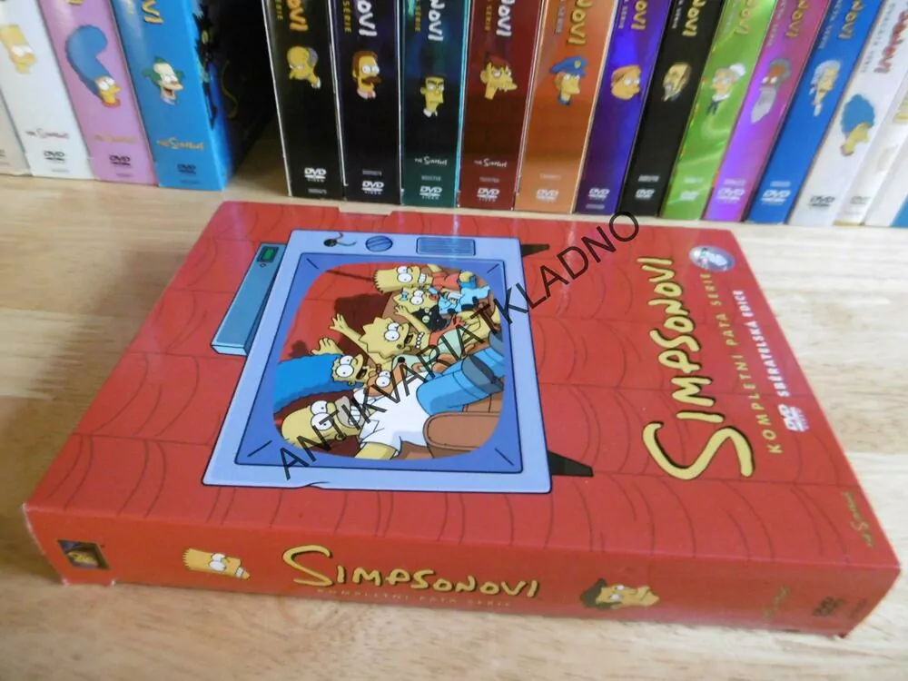 SIMPSONOVI, KOMPLETNÍ PÁTÁ SÉRIE, 3 DVD FILM