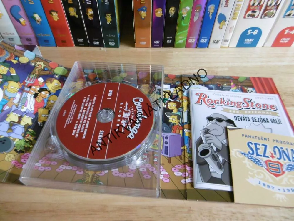 SIMPSONOVI, KOMPLETNÍ DEVÁTÁ SÉRIE, 3 DVD FILM