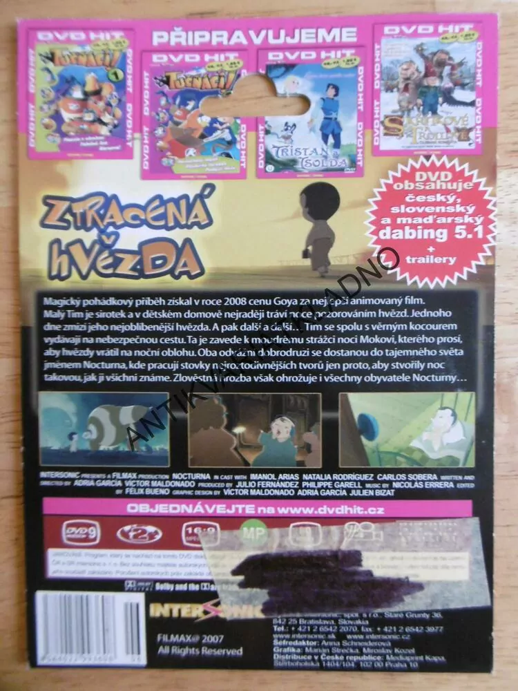 ZTRACENÁ HVĚZDA, DVD FILM 