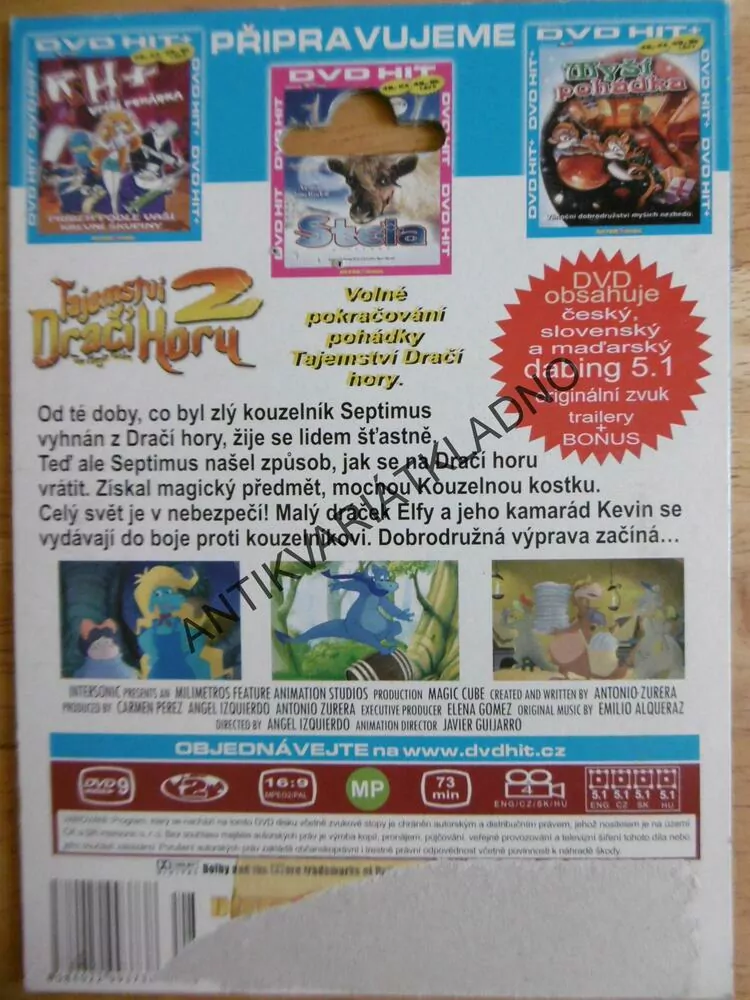 TAJEMSTVÍ DRAČÍ HORY, 2., DVD FILM 