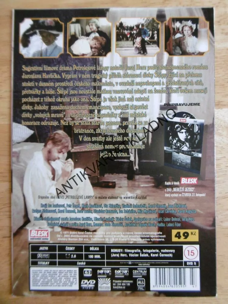 PETROLEJOVÉ LAMPY, DVD FILM  ČR