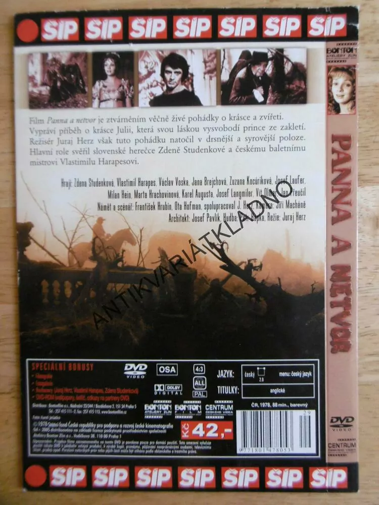 PANNA A NETVOR, DVD FILM  ČR