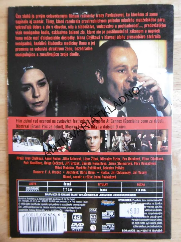 ČAS SLUHŮ, DVD FILM 