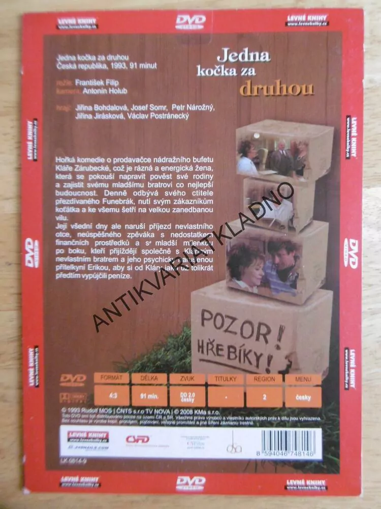 JEDNA KOČKA ZA DRUHOU, DVD FILM  ČR