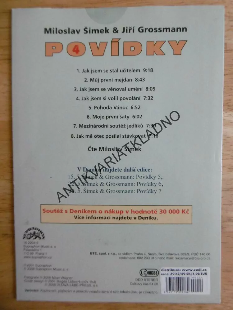 POVÍDKY 4., ŠIMEK A GROSSMANN, CD