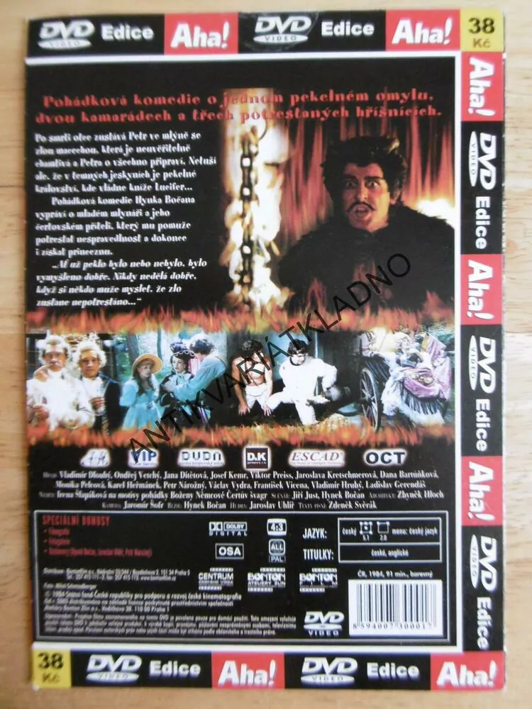 S ČERTY NEJSOU ŽERTY, HEŘMÁNEK, VETCHÝ, DVD FILM  ČR