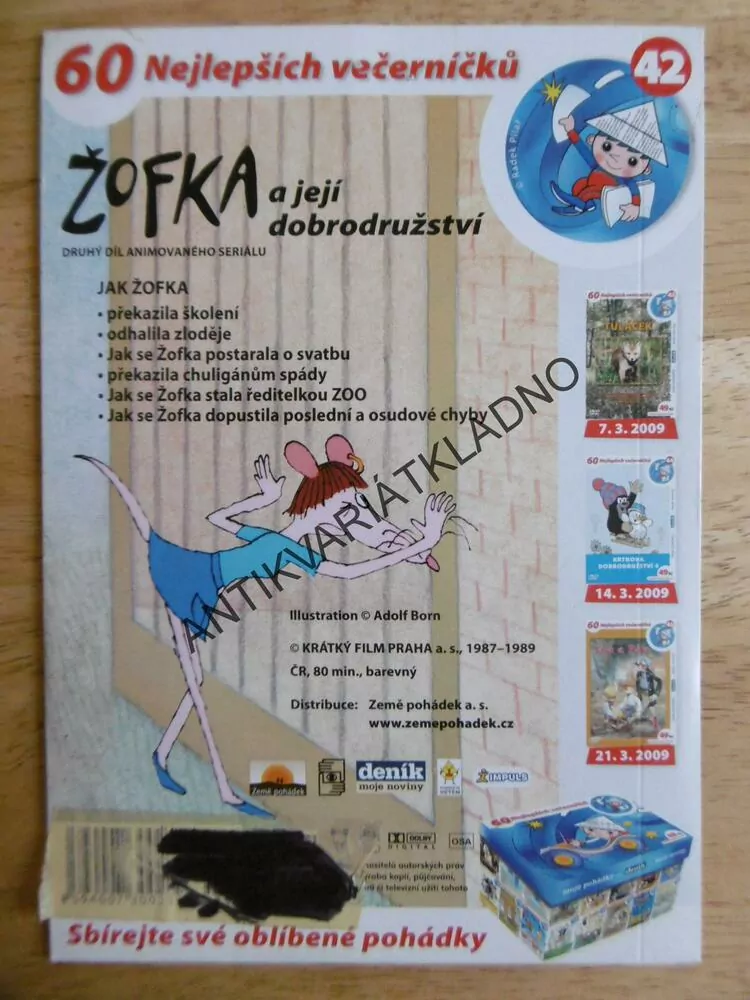 ŽOFKA A JEJÍ DOBRODRUŽSTVÍ, 2., DVD FILM