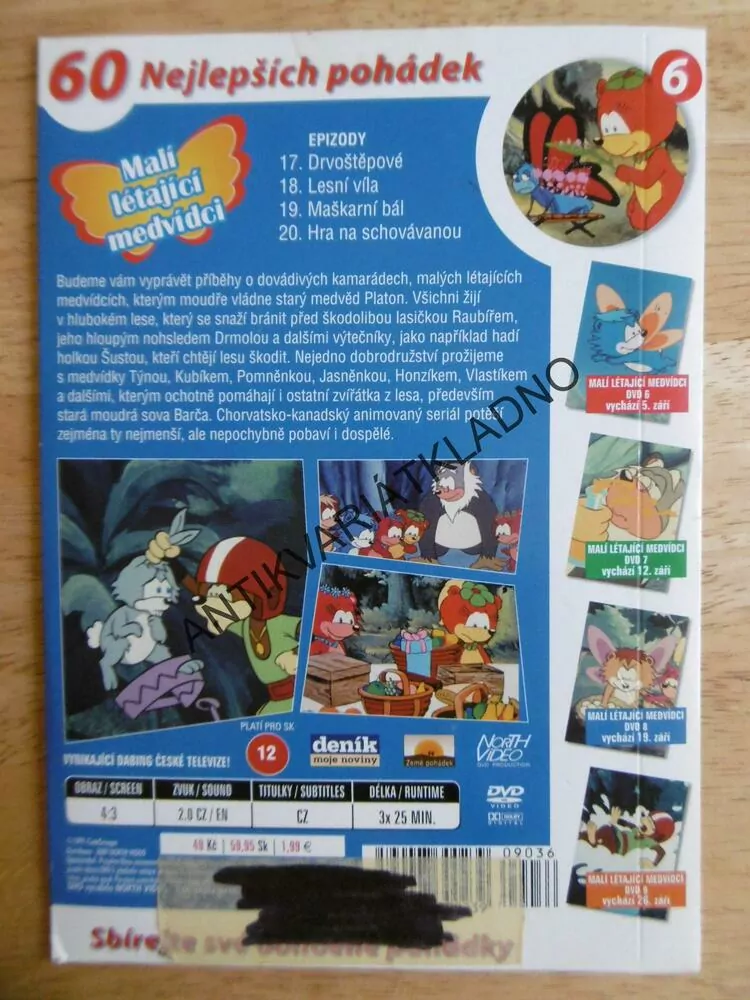 MALÍ LÉTAJÍCÍ MEDVÍDCI 6., DVD FILM
