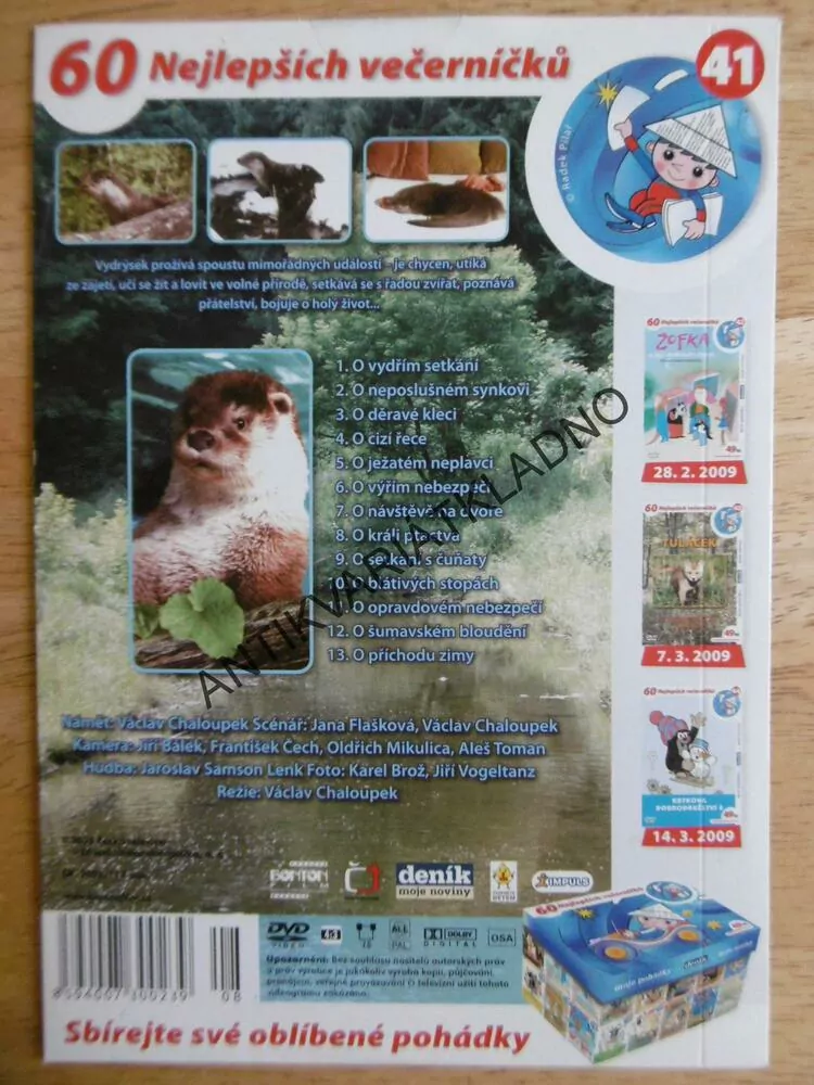 VYDRÝSEK, DVD FILM