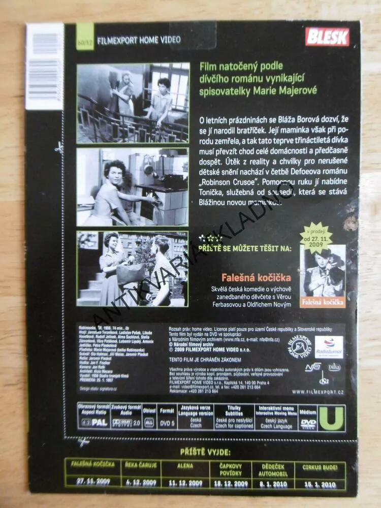 ROBINSONKA, DVD FILM