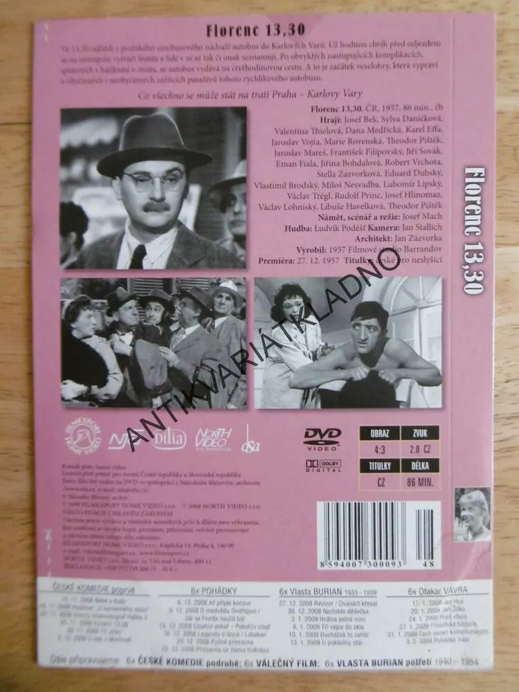 FLORENC 13,30, BEK, DVD FILM