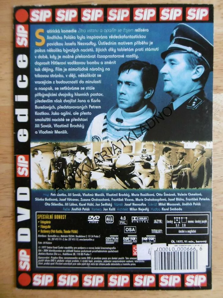ZÍTRA VSTANU A OPAŘÍM SE ČAJEM, PETR KOSTKA, DVD FILM