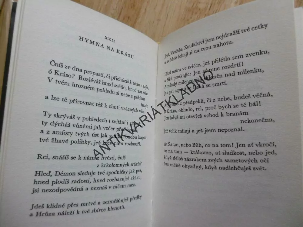 KVĚTY ZLA, CHARLES BAUDELAIRE, **an