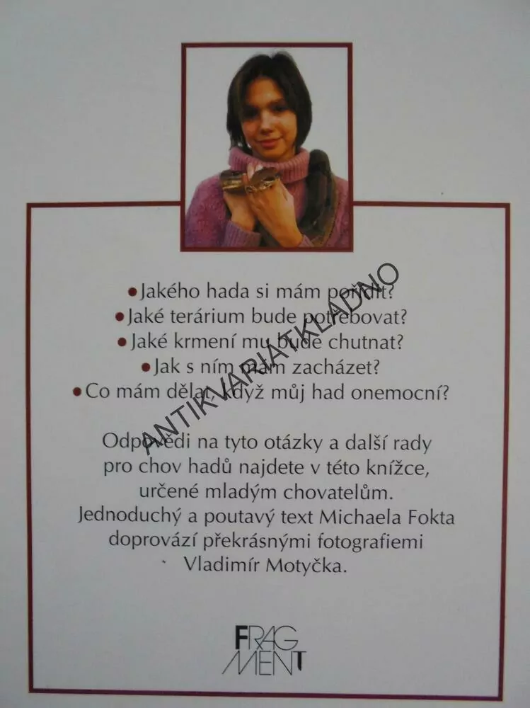 HAD, BYDLÍ S NÁMI, CHOV, CHOVATEL