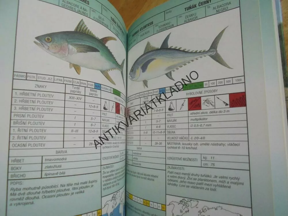 SVĚT RYB, PRŮVODCE MOŘSKÉ SLADKOVODNÍ, RYBÁŘSTVÍ, **an