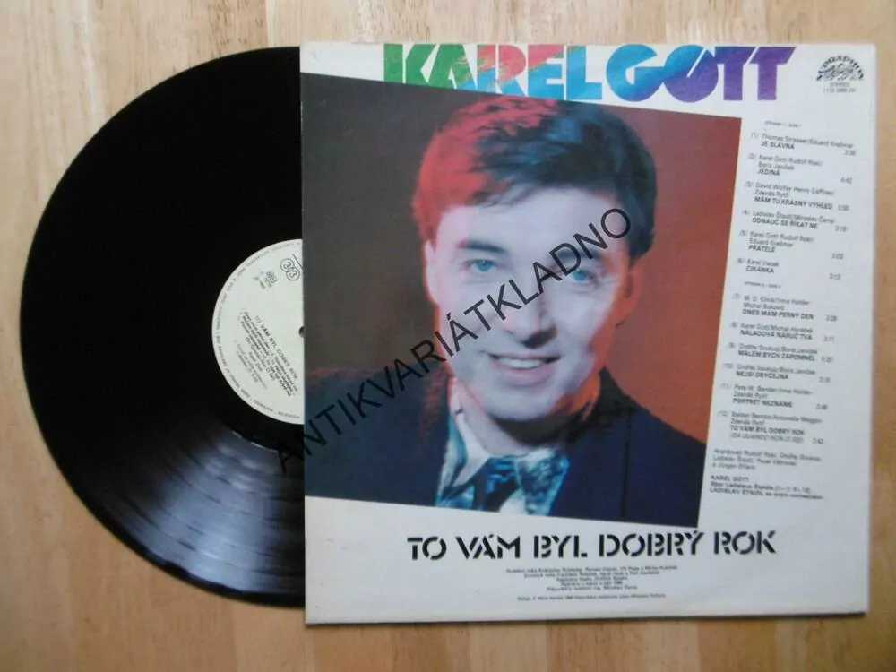 KAREL GOTT, TO VÁM BYL DOBRÝ ROK, LP GRAMODESKA