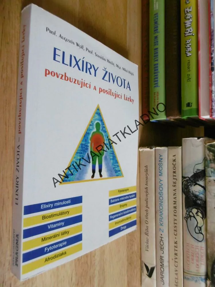 ELIXÍRY ŽIVOTA POVZBUZUJÍCÍ A POSILUJÍCÍ LÁTKY, WOLF, HRUBÝ, HÁJEK, 