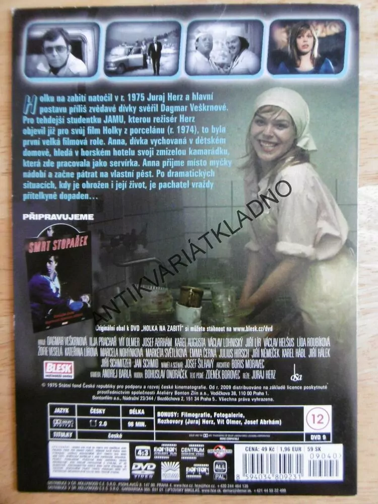 HOLKA NA ZABITÍ, DVD FILM