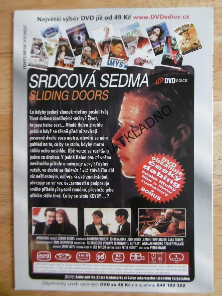 SRDCOVÁ SEDMA, DVD FILM