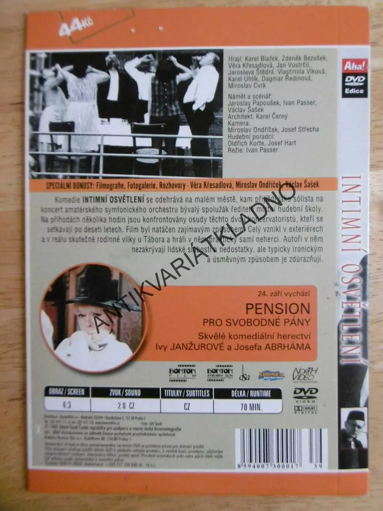 INTIMNÍ OSVĚTLENÍ, DVD FILM